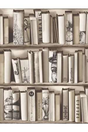 Dutch Wallcoverings Kaleidoscope Vliesbehang Boekenkast E822-08 Snelle Levering